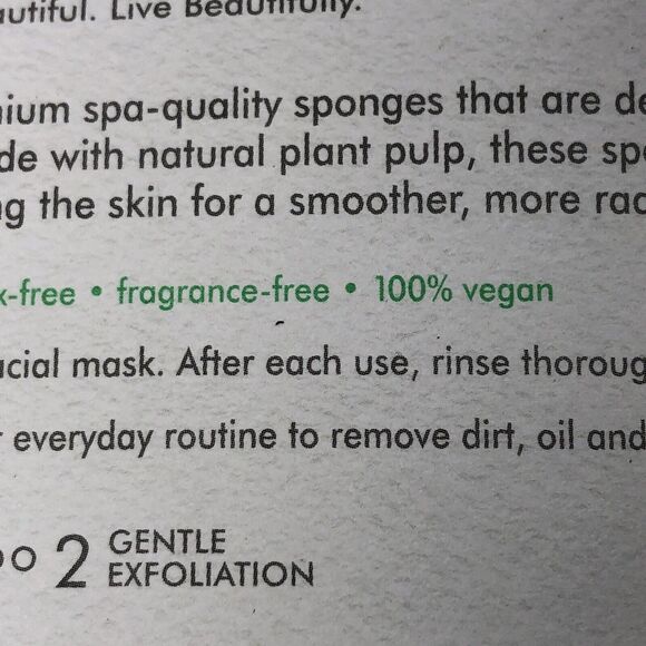 EcoTools Sponge Facial Mask Remover Sponges Green Natural Cellulose Vegan 3 Pack - Picture 11 of 12